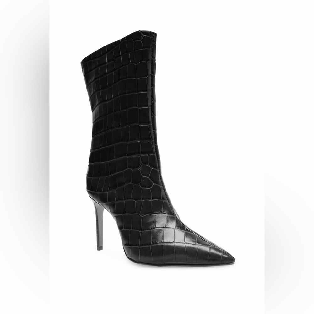 New in box Schulz Mary Black Wide Croc Boots Sz8